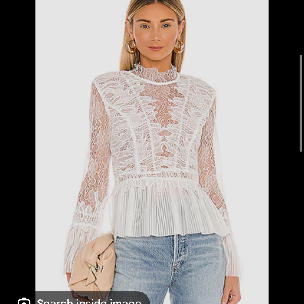 Bardot White Lace Blouse